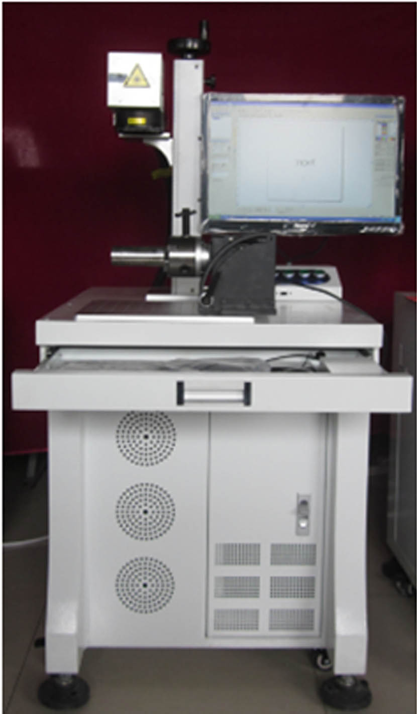 ЛАЗЕРНЫЙ МАРКИРОВЩИК 20 ВТ С ПОВОРОТНЫМ ЗАЖИМНЫМ ПАТРОНОМ